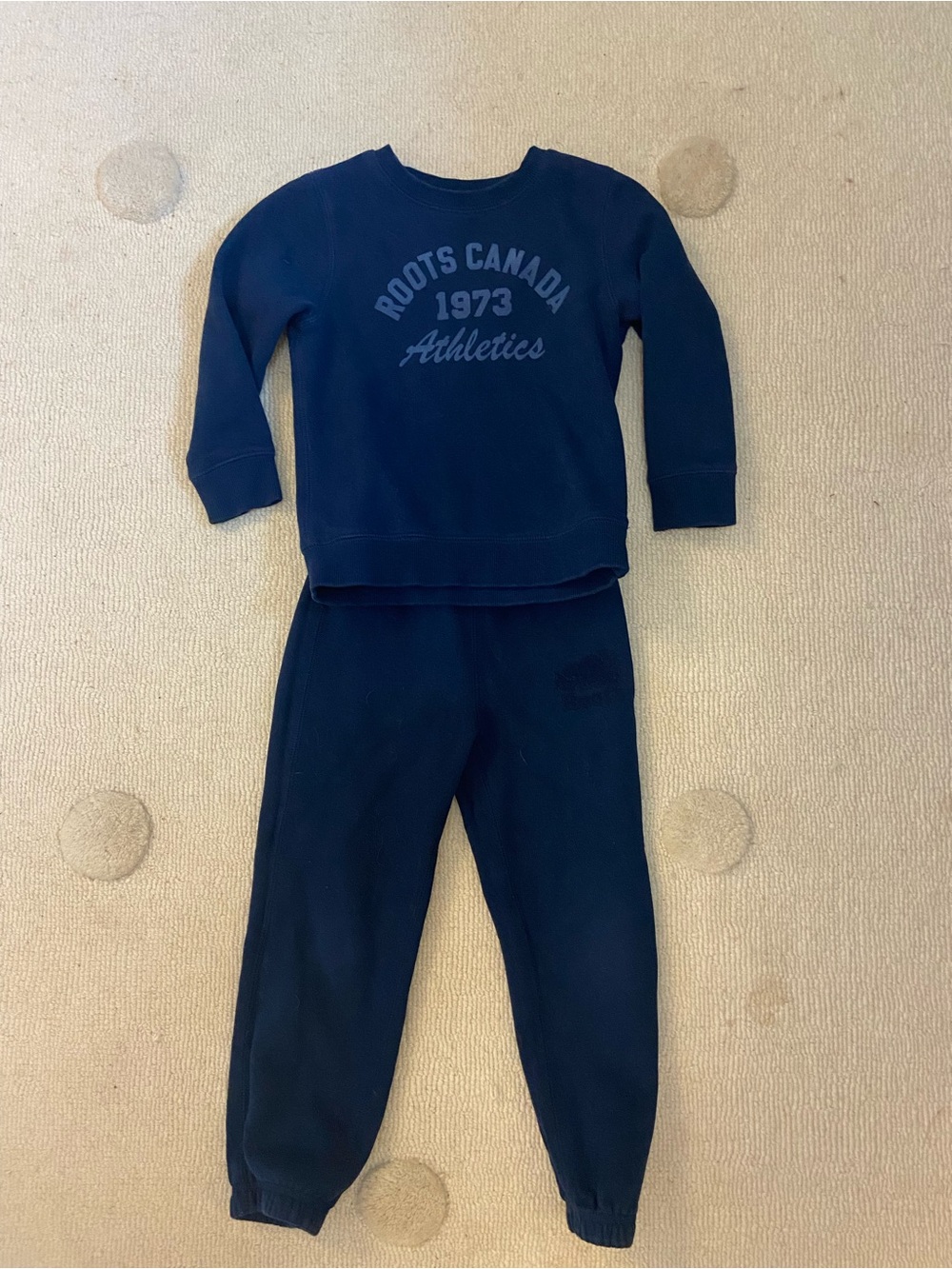 Roots Kids Navy Sweatshirt & Jogger Set